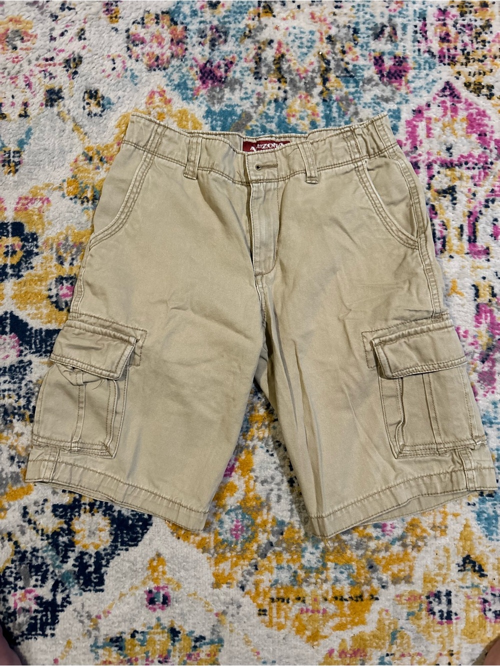 Arizona Jean Company Khaki Cargo Shorts for boys